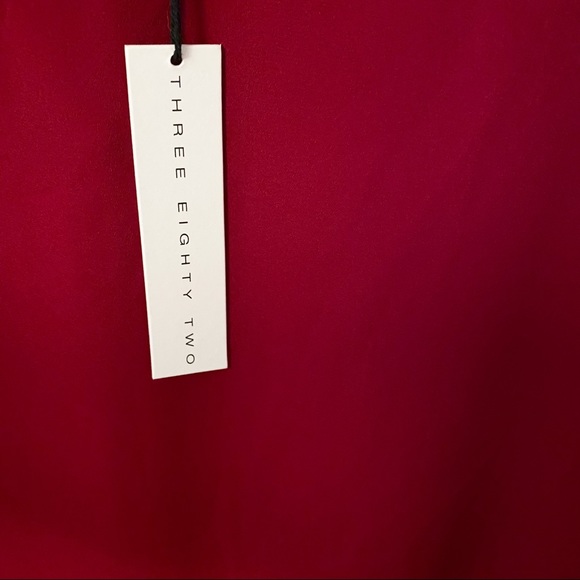 Three Eighty Two Ruby Red Blouse Size Large - Picture 4 of 8